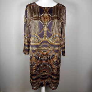 The Limited Dress Shift Above Knee Dress Size Small Geometric Lined Lightweight